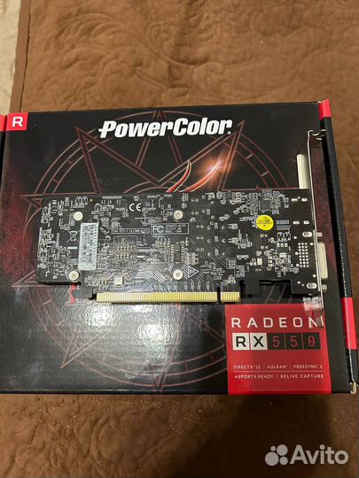 Видеокарта powercolor amd radeon rx 550 4gb