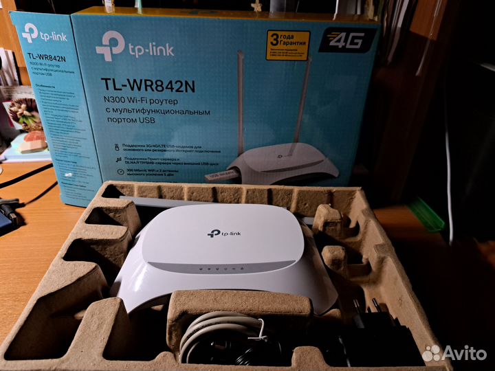 Роутер TP-Link TL-WR842N с портом USB