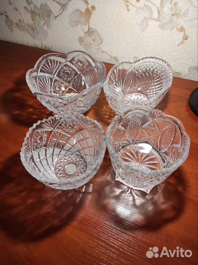 Салатники хрустальные