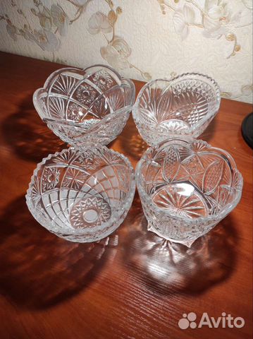 Салатники хрустальные