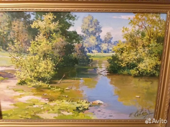 Картина маслом на холсте пейзаж