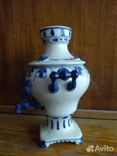 Самовар гжель СССР сувенирный