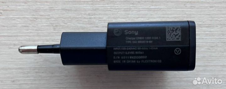 Зарядка Sony + кабель для зарядки USB-micro USB ор