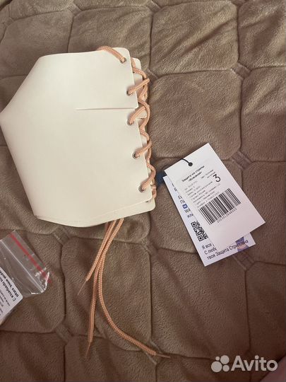 Защита на стрипы тройки натуральная кожа