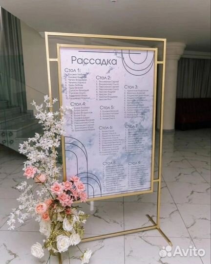 План рассадки гостей