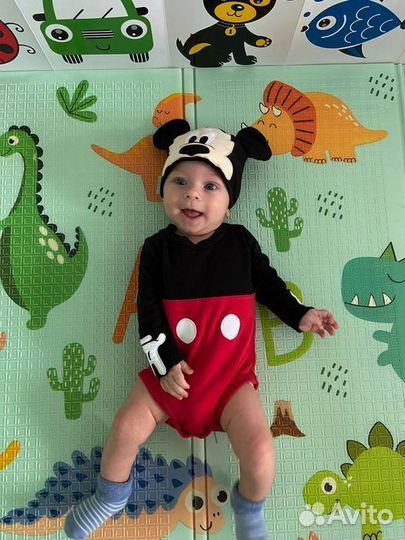 Детский коврик для ползания новый (заводской брак)