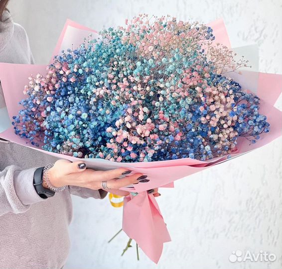 Букеты из Разных Цветов Гипсофилы. Доставка