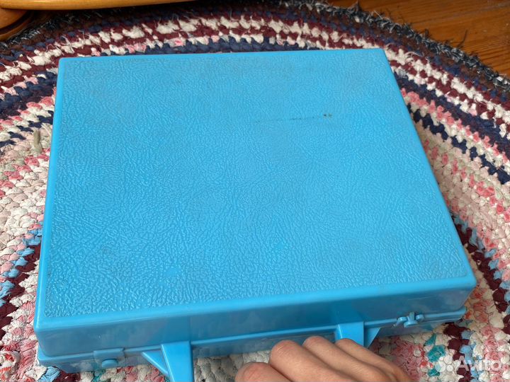 Советский набор посуды для пикника в чемодане