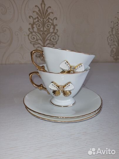 Чашки с блюдцами, подарочные. Несколько вариантов