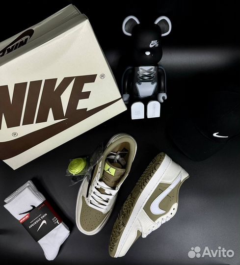 Travis Scott X Air Jordan 1 Golf Neutral Olive