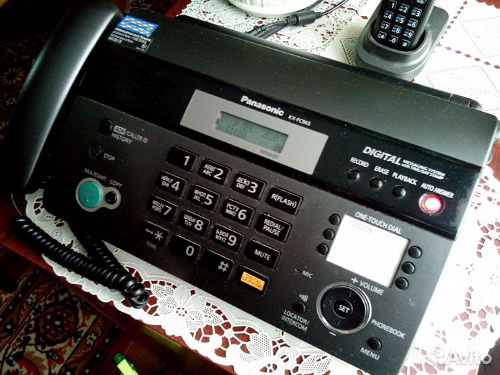 Факс Panasonic с Dect трубкой