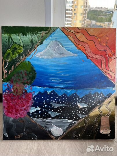 Яркая картина на холсте