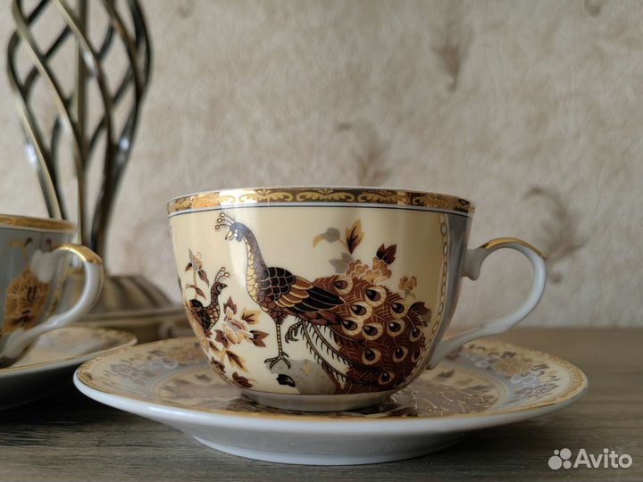 Чашка с блюдцем английский фарфор