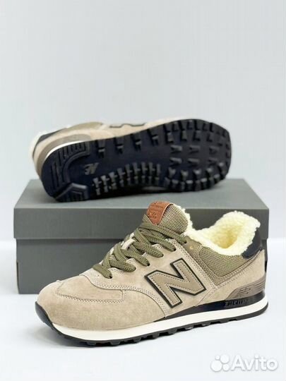 Кроссовки new balance 574 зимние