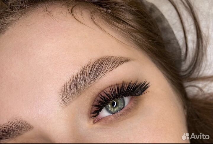 Наращивание ресниц и ламинирование бровей и ресниц