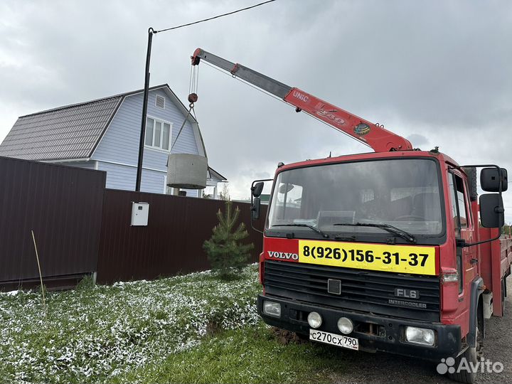 Аренда и услуги манипулятора, стрела 3 т, 8 м, борт 5 т, 5.4 м