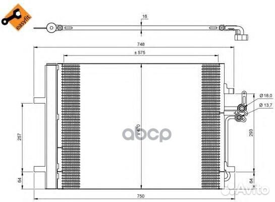Радиатор кондиционера 35850 NRF