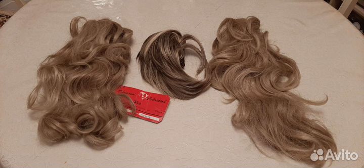 Волосы на заколках Новые Разная длина