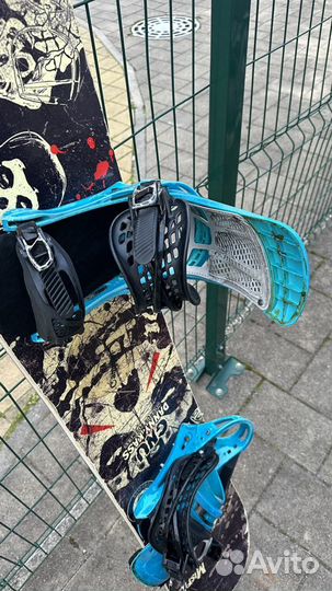 Сноуборд gnu misfit и крепления burton malavita m