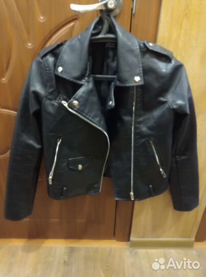 Куртка кожаная женская 46