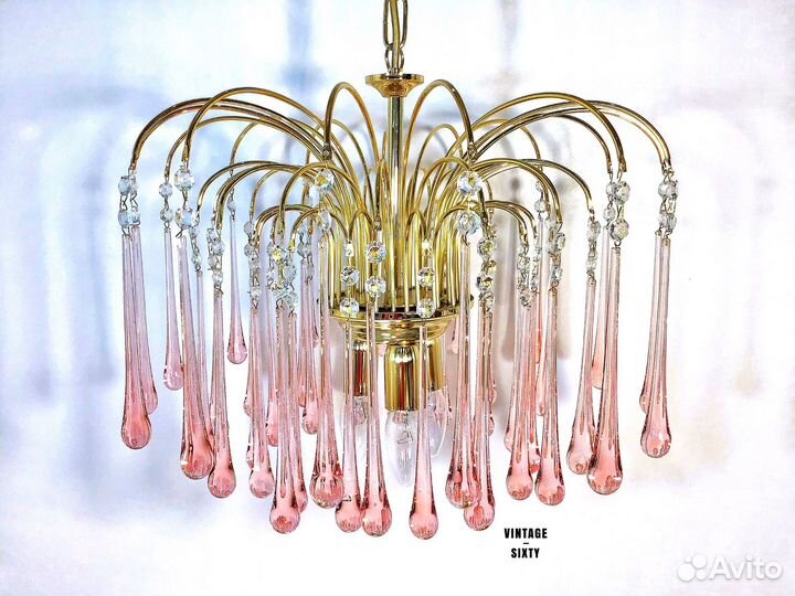 Люстра orion капля муранское стекло Австрия 90-е г