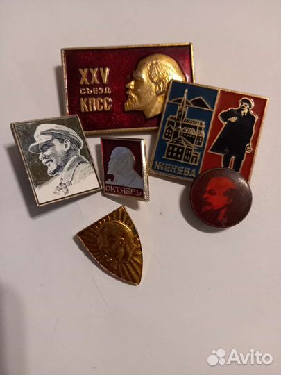 Значки ссср,Ленин