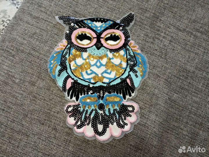 Вышивка на одежду сова