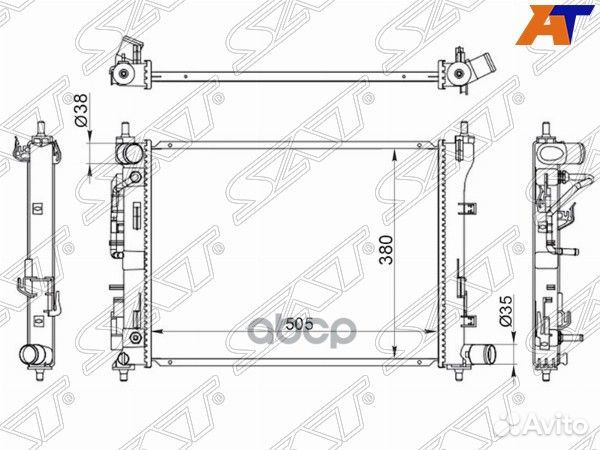 Радиатор Hyundai Solaris 2 / KIA RIO new IV