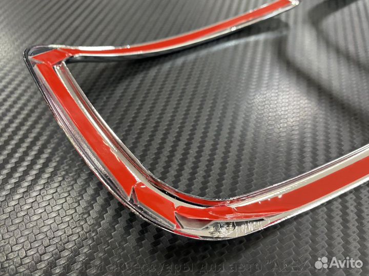 Накладки на задние туманки Land Cruiser 200 2015+