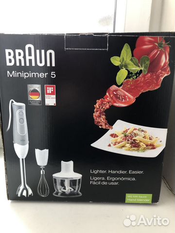 Блендер погружной braun новый