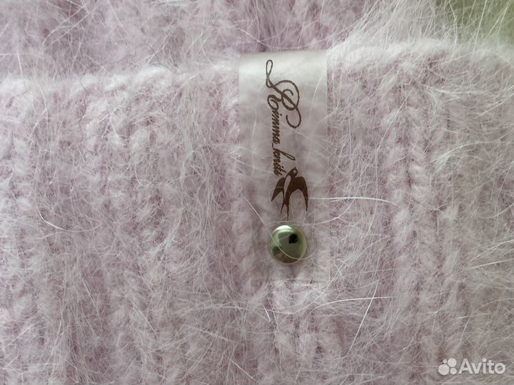 Шапка вязаная из пуха норки