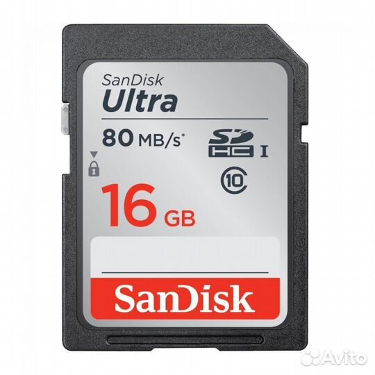 Карта памяти SanDisk Ultra sdhc Class 10 UHS-I 16G