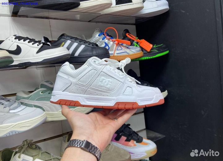 Кроссовки DC Shoes stag белые