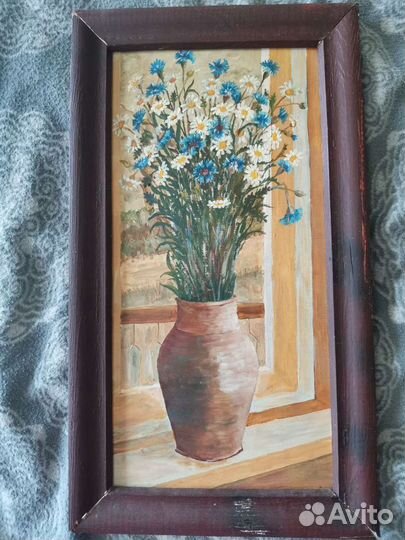 Картина маслом цветы