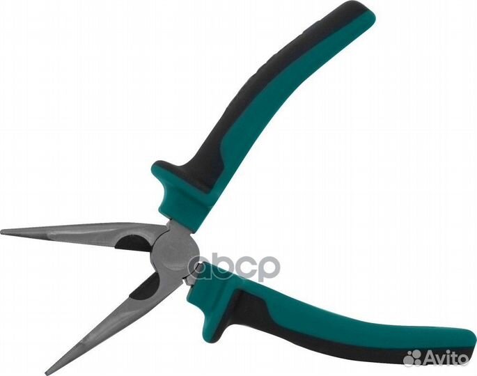 Длинногубцы изогнутые с двухкомпонентными рукоя