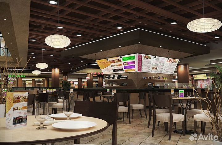 Кафе быстрого питания - бургерная в ТЦ