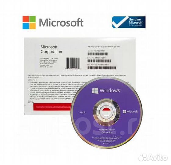 Windows 10 Pro x64 на 1пк