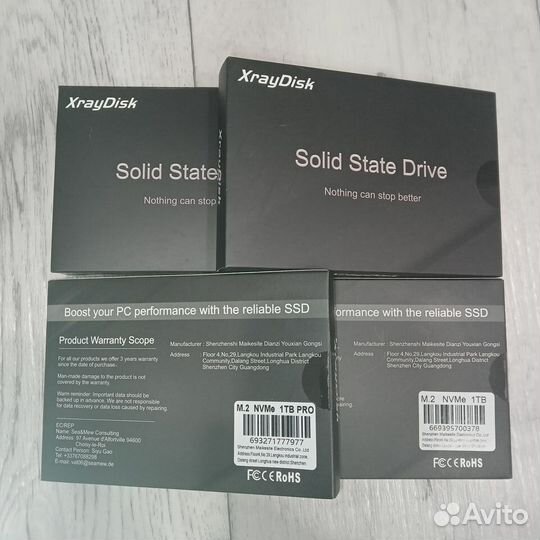 Новый SSD 1 Tб M2 NVMe PRO диск XrayDisk