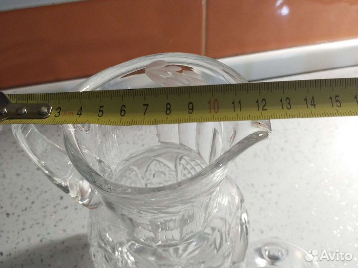Хрустальная посуда кувшин с крышкой 2 литра