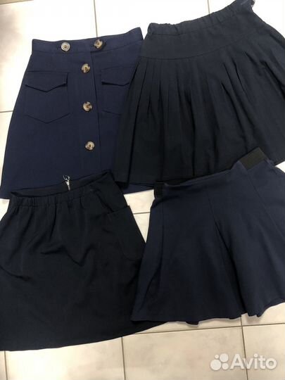 Школьные юбки,рубашки и сарафан р146