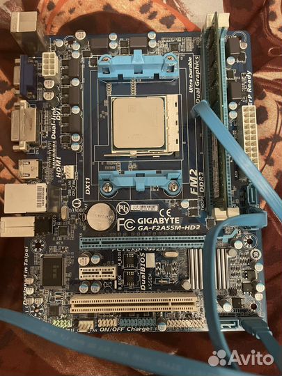 Материнская плата fm2 + amd athlon x2+ gt 630