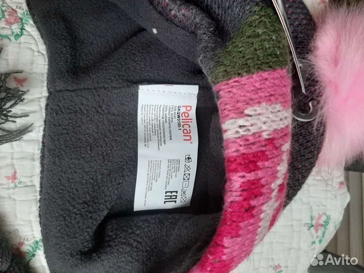 Шапка новая для девочки Pelican 50-51