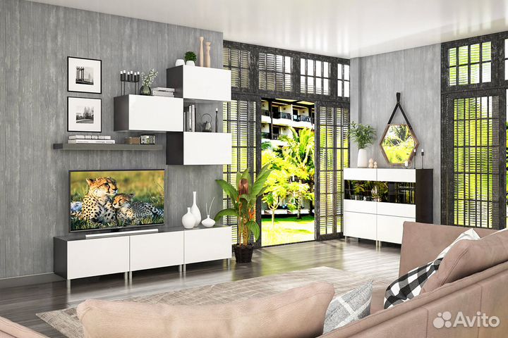 Шкаф Прато со стеклом