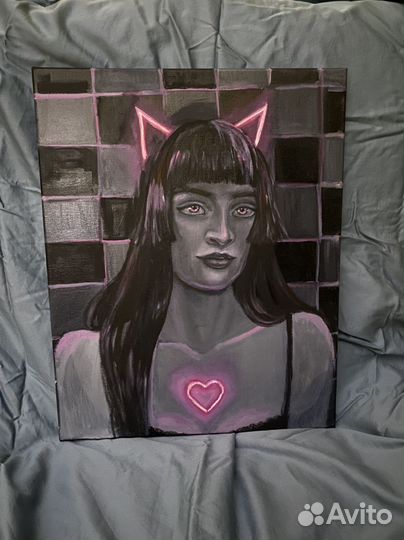 Картина маслом на холсте neon