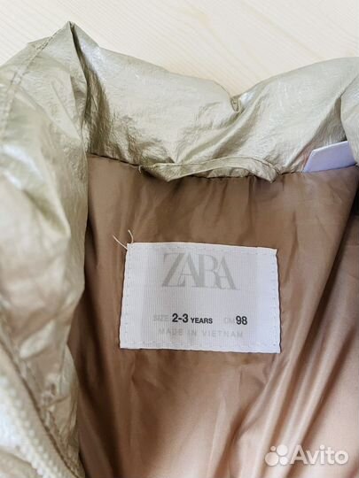 Утепленная курточка для девочки фирма Zara