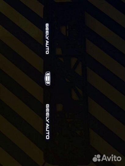 Рамка под номер с подсветкой надписи