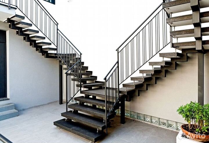 Лестница из металла дизайн 4894