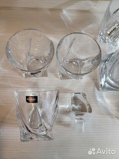 Набор бокалов для виски Crystalite Bohemia Quadro