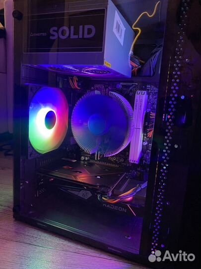 Игровой компьютер Ryzen 5 + RX6500XT + 16GB