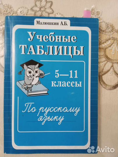 Учебные таблицы по русскому языку